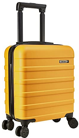 Cabin Max Anode 30L 45x36x20 cm Handgepäck Koffer – leicht, Hartschale, 4 Räder, Leichtes Handgepäck geeignet für Easyjet unter dem Sitz (Toskanisches Gelb 45 x 36 x 20 cm)