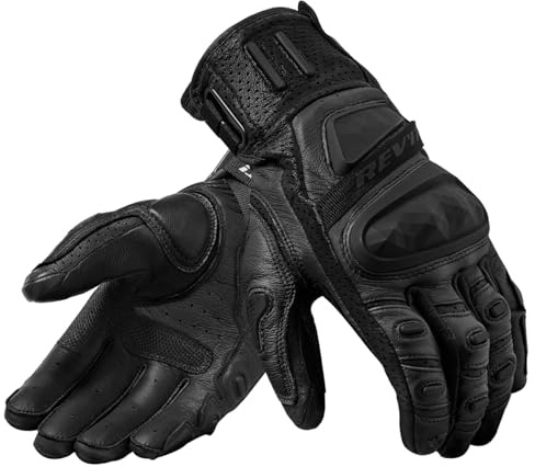 REV'IT! Revit Cayenne 2 Motorrad Handschuhe, schwarz, XL | Touchscreen-kompatibel