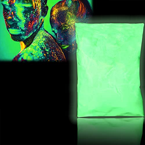 Selbstleuchtendes Pulver 100g | Nachtleuchtendes Leuchtpigment | Professionelles Neon-Lichter-Pulver | Dunkle Phosphoreszierende Pigmente | Sicher & Ungiftig
