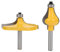 2 Pièces 8mm Tige Main Courante Routeur Bit Set Travail du Bois Fraise Charpentier Outil