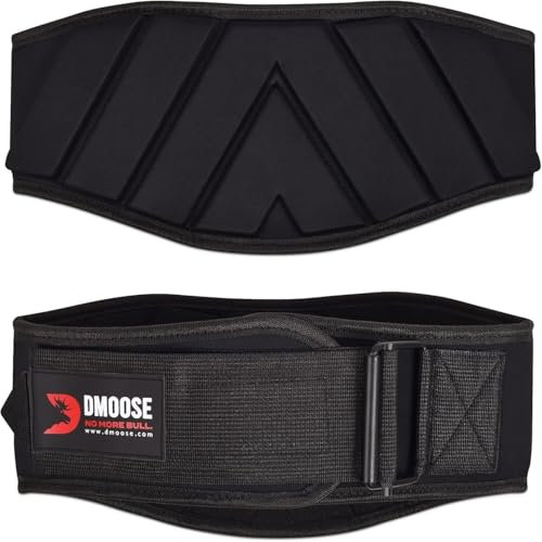 DMoose Gewichthebergürtel - Lifting Belt mit Self-Lock System - Gewichthebergürtel Herren & Damen - Fitness Gürtel Gewichtheben Bodybuilding Krafttraining Crossfit