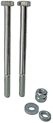 siwitec 12er-Schraubenset M10, Schraubenlänge 130 mm, Sechskantschrauben, Pfostenschrauben mit Muttern, Unterlegscheiben und Federringen