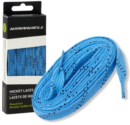 Winnwell Gewachste Schnürsenkel für Eishockey- und Rollschuh-Schlittschuhe, mehrere Schnürsenkel
