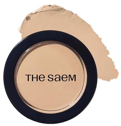 THESAEM Cover Perfection Pot Concealer 0.14oz - 0.5 Ice Beige for Light Skin Tones - Single Pot Intensive Coverage Balm for Dark Circles, Blemishes & Imperfections - Korean Makeup
