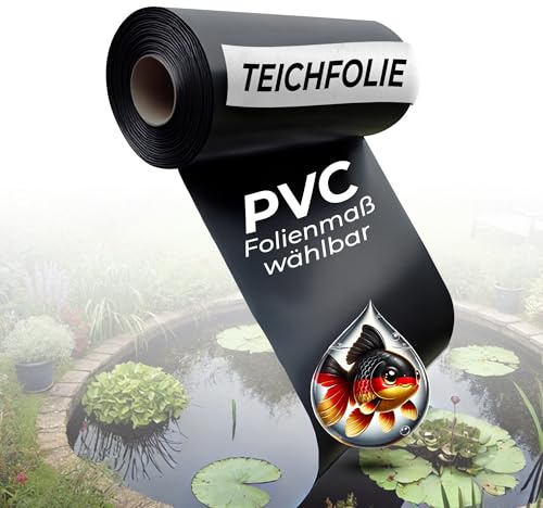 Black Forest Pond Shop Teichfolie 2 x 20 m | TEICHFOLIE 1 mm aus PVC für Ihr Teich, Gartenteich, Schwimmteich auch Ideal für Ihr Hochbeet im Garten - Made in Germany 2m x 20m