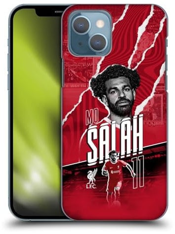 Head Case Designs Officially Licensed Liverpool Football Club Mohamed Salah 2023/24 First Team Hard Back Case Compatible With Apple iPhone 13
