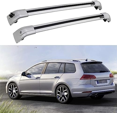 2 Stück Dachträger Gepäckträger für VW Golf Variant Sportcombi 2013+, Dachgepäckträger Trägersystem Gepäckträgerstange, Auto Zubehör