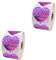 EXCEART 2 Rollen Lila Herz-aufkleber Scrapbooking-aufkleber Cookie-aufkleber Wasserdichte Aufkleber Für Wasserflaschen Liebesgeschenk Aufkleber Umschlagschließer Papier Wandaufkleber Keks
