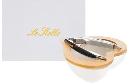 Mondocreazioni Bomboniera matrimonio elegante ciotola cuore in porcellana e schiaccianoci con astuccio ST 56497