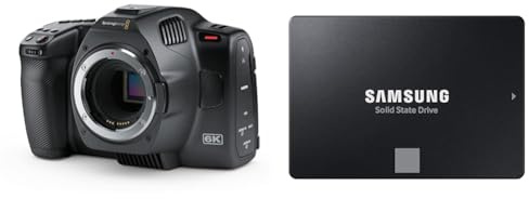 Blackmagic Design Pocket Cinema Camera 6K G2 & Samsung 870 EVO SATA III 2,5 Zoll SSD, 500 GB, 560 MB/s Lesen, 530 MB/s Schreiben, Interne SSD, Festplatte für schnelle Datenübertragung, MZ-77E500B/EU