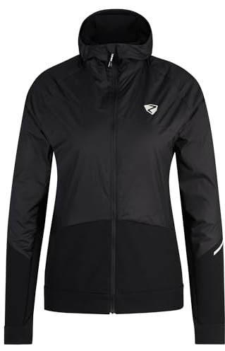 Ziener Damen NAKIMA Softshell- / Hybrid-Jacke Skitour | atmungsaktiv, wind- und wasserabweisend, black, 40