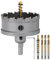 sourcing map Carbide Hole Saw Kit 73mm (2-7/8) Metal Hole Cutter Set with 5pcs Center Drill Bits Springs 1pcs Wrench for Stainless Steel Copper Iron Aluminum