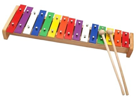 Xylophon-Instrument Für Erwachsene 15 Noten Xylophon Buntes Anfänger-Xylophon Handklopfklavier Einfach Zu Spielen