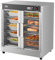 VEVOR 5-stöckiger Heizschrank, Gastronomieofen mit Wasserschale, Doppeltür-Glasplattenwärmer und verstellbaren Regalen, Edelstahl für Pizza, Huhn, Restaurant, Cafeteria