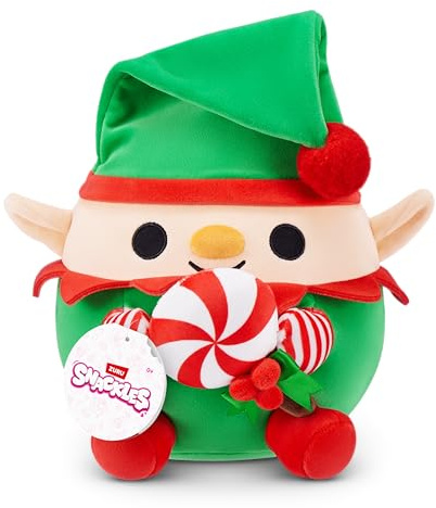 Snackles Christmas Series 2 8-inch Plush (JINGLE) by ZURU, Plush with Snack Accessory