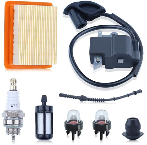 Haishine Module de bobine d'allumage de coupe-bordures compatible avec Stihl BT120 BT120C BT121 FS120 FS120R FS200 FS200R FS250 FS250R HT250 Pièce de tarière pour OEM 4134-400-1301 4134 400 1301