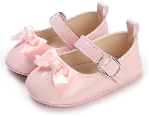 MASOCIO Scarpe Neonata Ballerina Scarpine Primi Passi Baby Girl Shoes Taglia 19 1 Anno Scarpette Bimba Bambina Femmina 6-12 Mesi Rosa