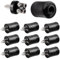 KUOQIY 10 Pièces Fiches de Haut-Parleur DIN 2 Broches, Connecteur de Câble Haut-Parleur HiFi 2 Broches avec Raccord à Vis, avec Tournevis, pour Haut-Parleurs