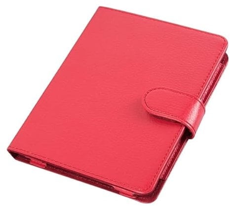 RUIPOCX Étui en Cuir PU Compatible avec Sony eBook PRS-T3/T2/T1/650/600/505 6 Pouces liseuse(Red)