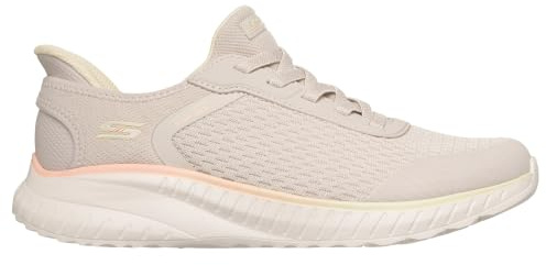 Skechers Damen Bobs Squad Chaos Renegade Parade Sneaker | Lässiger Sneaker, Slip-Ins, Memory-Schaum-Fußbett, Fersenkissen, flexible Außensohle, Stretch-Schnürsenkel – kein Binden