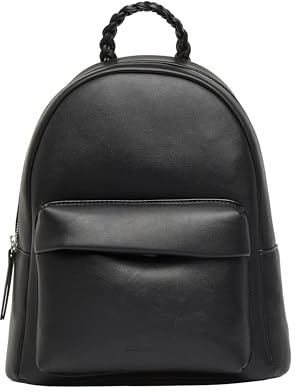 s.Oliver Rucksack in Leder-Optik mit Reißverschlussfächern