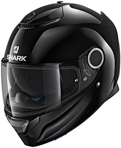 SHARK Motorradhelm Hark Spartan Blank, Schwarz, Größe XL
