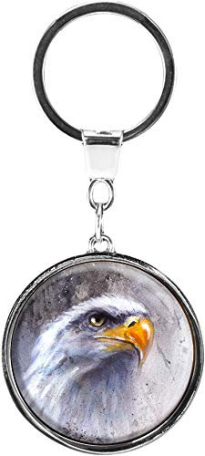 metALUm | Schlüsselanhänger Rund Metall Adler 6601362
