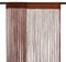 vidaXL 2X Fadenvorhang Vorhang Dekovorhang Raumteiler Türvorhang Fadengardine Gardine Fenstervorhang Fadenvorhänge 100x250cm Braun