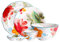 XCXDX Vajilla De Cerámica Pintada A Mano De Sun Flower, Vajilla De Porcelana, Servicio para 2 Personas, 9 Piezas