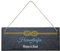 Geschenke 24 Schiefertafel zum Aufhängen Heimathafen (Knotentau, farbig) - Personalisierte Schieferplatte mit Namen und Spruch - Eingangstür Haustür - Deko Maritim, Wanddeko