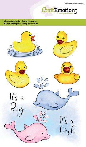 Clear Stamps - A6 - Badeenten - Geburt