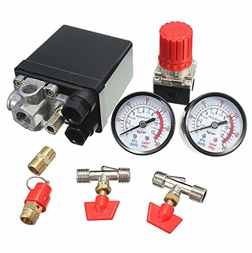 Tutoy Luftkompressor Druckventil 180Psi Manometer Regler Pumpe Steuerschalter