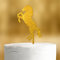 Cake Topper Pferd [springendes Pferd] - Acryl gold Glitzer - für die Geburtstagstorte - Geburtstagsdeko Tortenaufleger happy birthday party deko Geschenkideen Happy birthday tortendeko Geburtstag