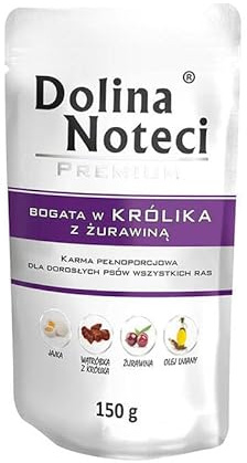 DOLINA NOTECI Premium REICH IM Kaninchen MIT Cranberry DOYPACK 150 G.