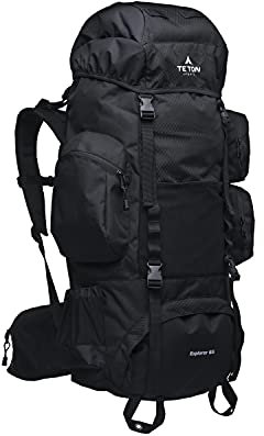 TETON Sports Unisex-Erwachsene Internal Frame Rucksack mit internem Rahmen, Onyx, 55L (2er Pack)