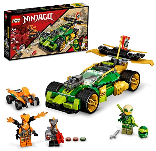 LEGO NINJAGO Lloyd’s Race Car EVO 71763 Building Kit Featuring a Ninja Car Toy, NINJAGO Lloyd and Snake Figures; Creative Toys for Kids Aged 6+ (279 Pieces)