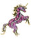 Broche tendance en forme de licorne pour homme et femme