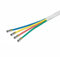 20m Quattro Quad SAT Antennenkabel, Koax-Antennenkabel, 4Fach DIGITAL Koaxial Kabel 4in1 für Digital, HD, T2, BK Anlagen, Weiß - 4X Cabelcon F-Kompressionssteckern