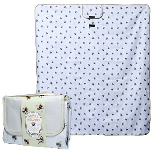 Puckator Picknickdecke - Bienenneektar Bettdecken, Oxfordgewebe PVC, bunt, único