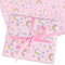 Dacitiery 5 Blatt Geschenkpapier Geburtstag für Kinder, Mädchen, Jungen Einhorn Wrapping Paper mit 1 Rollen Geschenkband für Geburtstag, Babyparty Geschenkverpackung(70 x 50cm)