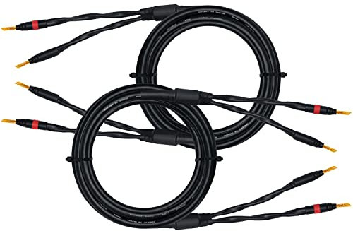 WORLDS BEST CABLES 3.5 Meter - Canare 4S11 – Audiophile Grade - HiFi Star-Quad Speaker Cable Pair with Eminence Gold Banana Connectors