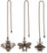 HOBBIESAY 6 Stück 3Stil Deckenventilator Zugkette Aus Legierung Mit Biene Klassischer Klassischer Rei ßverschluss Bronze Ambiente Dekorativer Anhänger Für Badezimmer Wohnzimmer Und Andere Leuchten