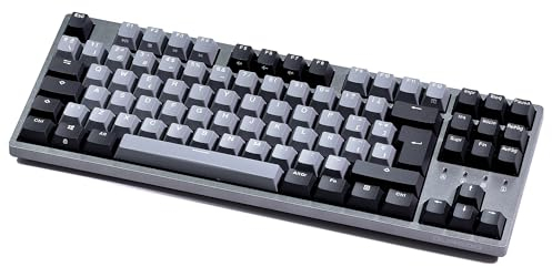 DURGOD Taurus K320 TKL Mechanische Gaming-Tastatur - 88 Tasten - Double Shot PBT - USB Typ C - Spanisches Layout (Space Grey, Cherry Mx Silent Red)