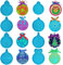 FineGood Lot de 8 moules ronds en silicone pour décoration d'arbre de Noël Motif flocon de neige