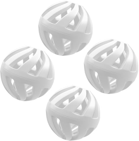 ShakeNext® Pack of 4 Plastic Mixball for Sports Fitness Protein & Protein Shaker, Shake Ball, Blender Ball for Mixed Drinks (White)