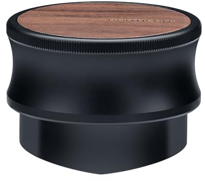 Normcore 58,5 mm Kaffee-Schwerkraft-Verteiler-Werkzeug, Schwerkraft-adaptiver Espresso-Verteiler, Nivellierer, kompatibel mit 58 mm Siebträgern, Titan-PVD-Beschichtung, V-Blatt-Basis, verbessert