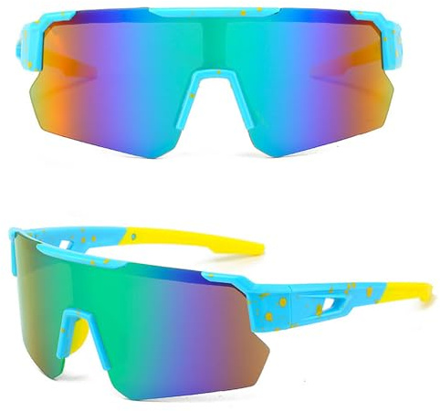 MUSELK Sport Sonnenbrille Herren Damen Fahrradbrille Sunglasses Polarisierte Sonnenbrille für Outdooraktivitäten MTB Rennrad Radfahren Biking Ski Sonnenbrille mit UV400