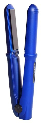 Beter - Plancha de pelo inalámbrica Mini GRWM, tamaño compacto para Viaje, recargable por USB, temperatura ajustable hasta 200ªC. Azúl.