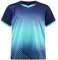 Jugaoge Jungen Fußball Trikot Sommer Kurzarm Sportshirts Funktionsshirt Laufshirt Fitness T-Shirt Jogging Gym Oberteile Tops Navy blau 110-116