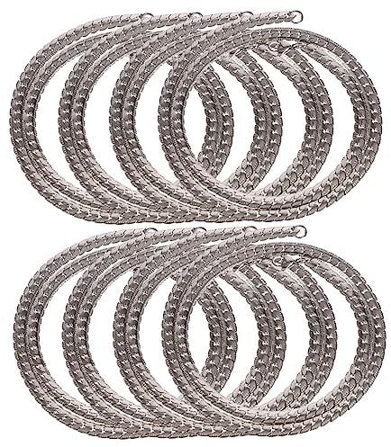 TEHAUX 8pcs Necklace Thick Chain Necklace Men Jewelry Necklace Neck Chain Link Chain Necklace Chain Choker Necklace for Women Wide Necklace Mens Necklace Chain Titanium Steel